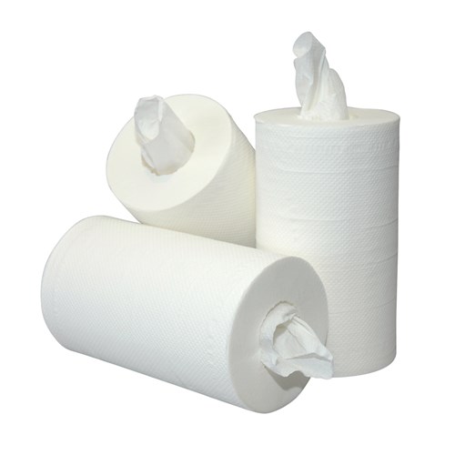 Mini poetspapier 2 laags - handdoek en poetspapier (12 rol)